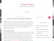 Tablet Screenshot of mergerblogs.com